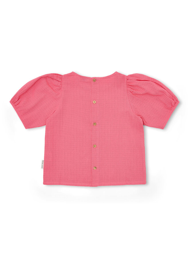 Puff Sleeve Blouse - Pink Limonade - Petit Blush