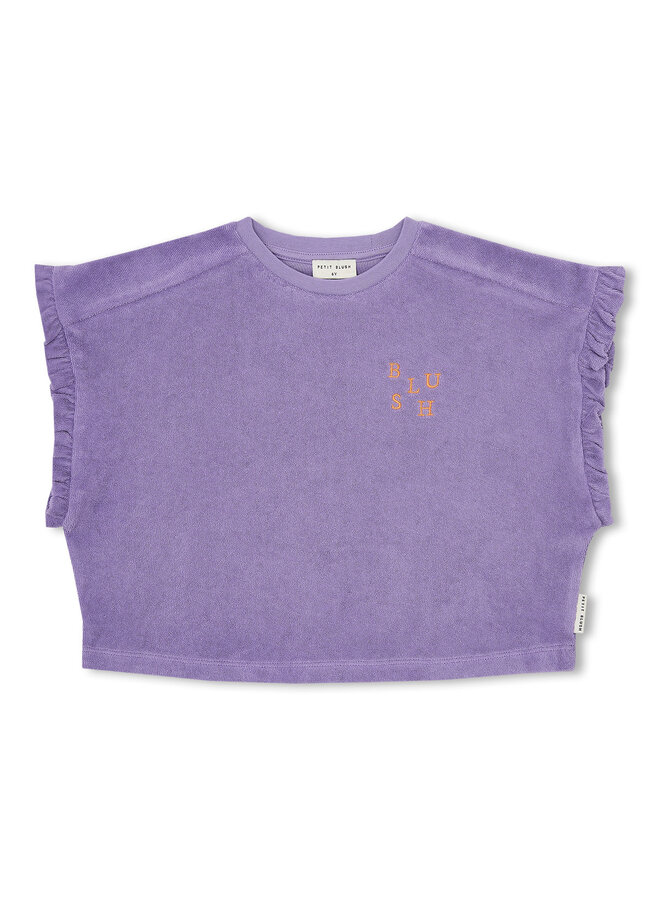 Towel Ruffle Top - Chalk Violet - Petit Blush