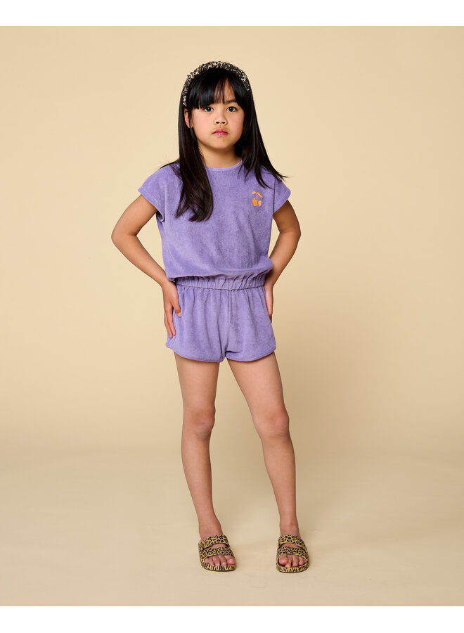 Towel Jumpsuit - Chalk Violet - Petit Blush