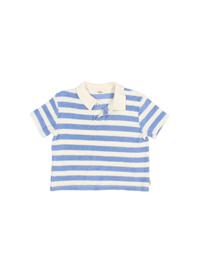 Terry Stripes Polo - Bluette - Buho