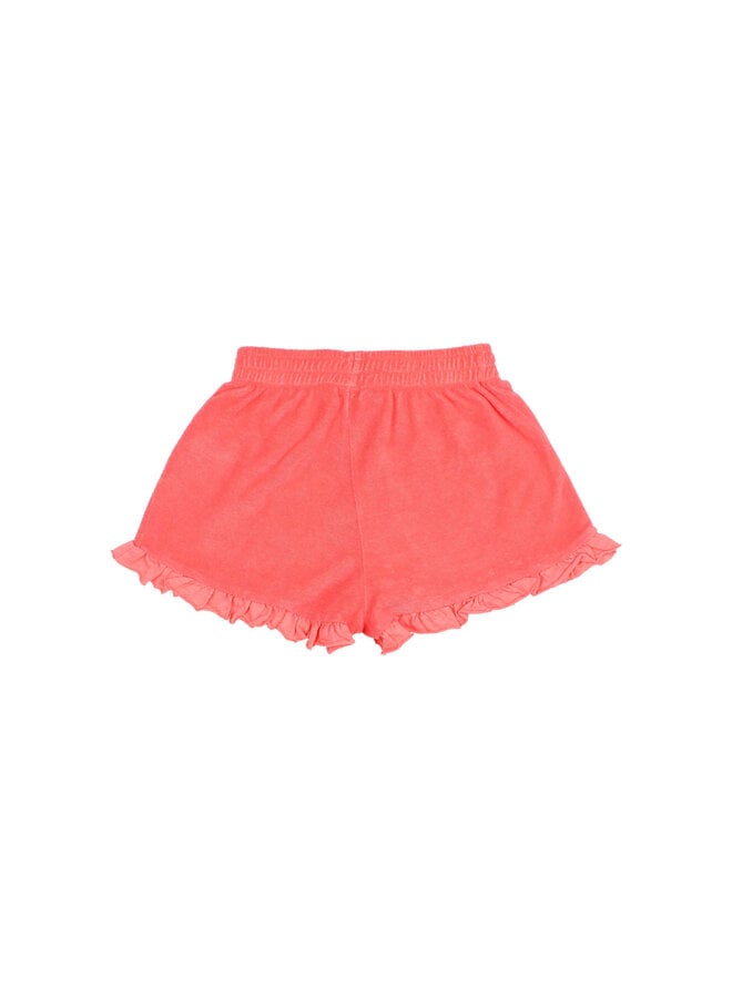 Terry Girly Shorts - Coral - Buho