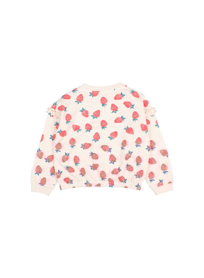 Strawberry Sweatshirt - Cream Pink - Buho