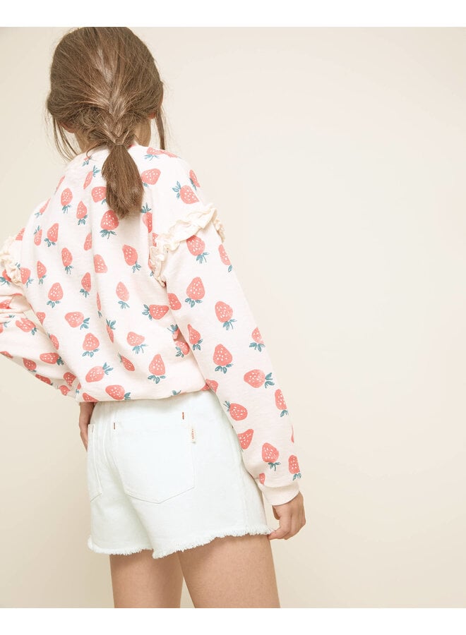 Strawberry Sweatshirt - Cream Pink - Buho