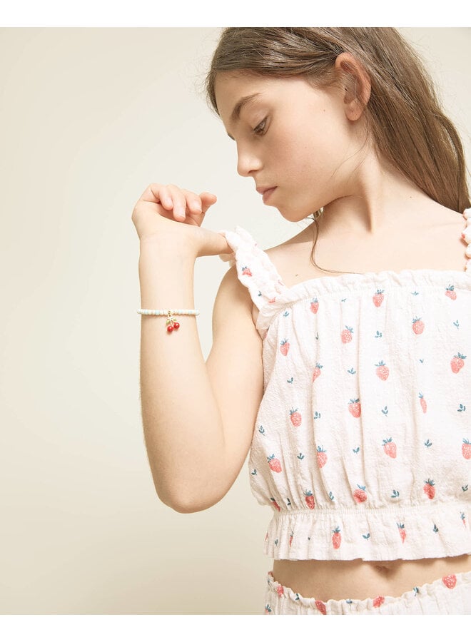 Strawberry Top - Cream Pink - Buho