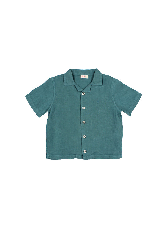 Linen Shirt - Green Lake - Buho
