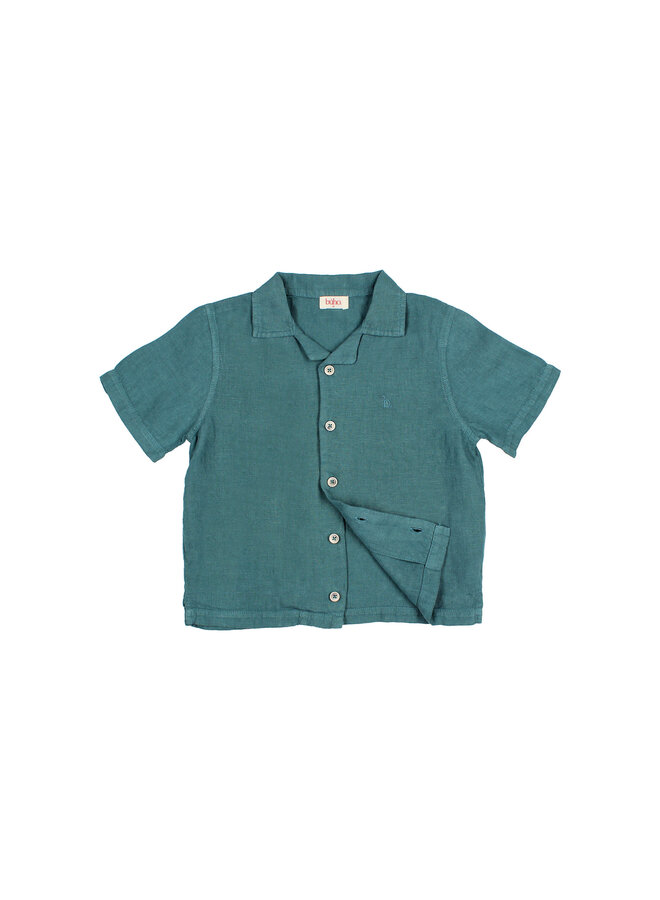 Linen Shirt - Green Lake - Buho