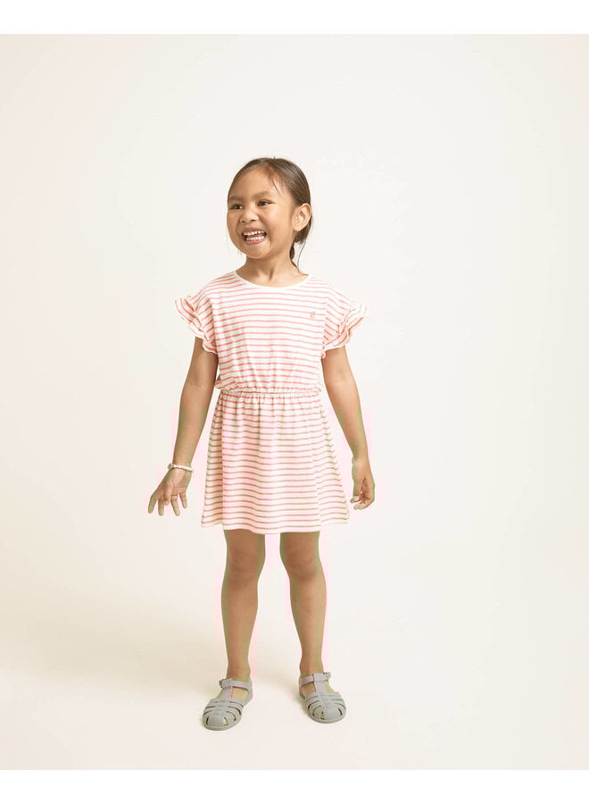 Stripes Dress - Coral - Buho