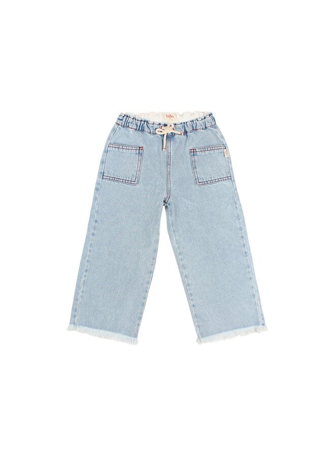 Denim Girly Pants - Denim Bleach - Buho