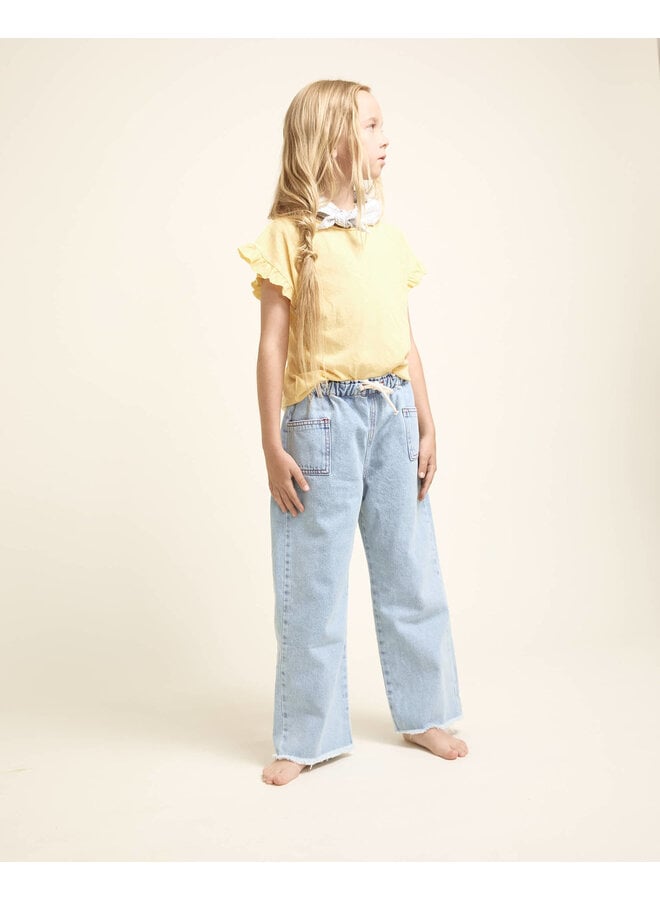 Denim Girly Pants - Denim Bleach - Buho