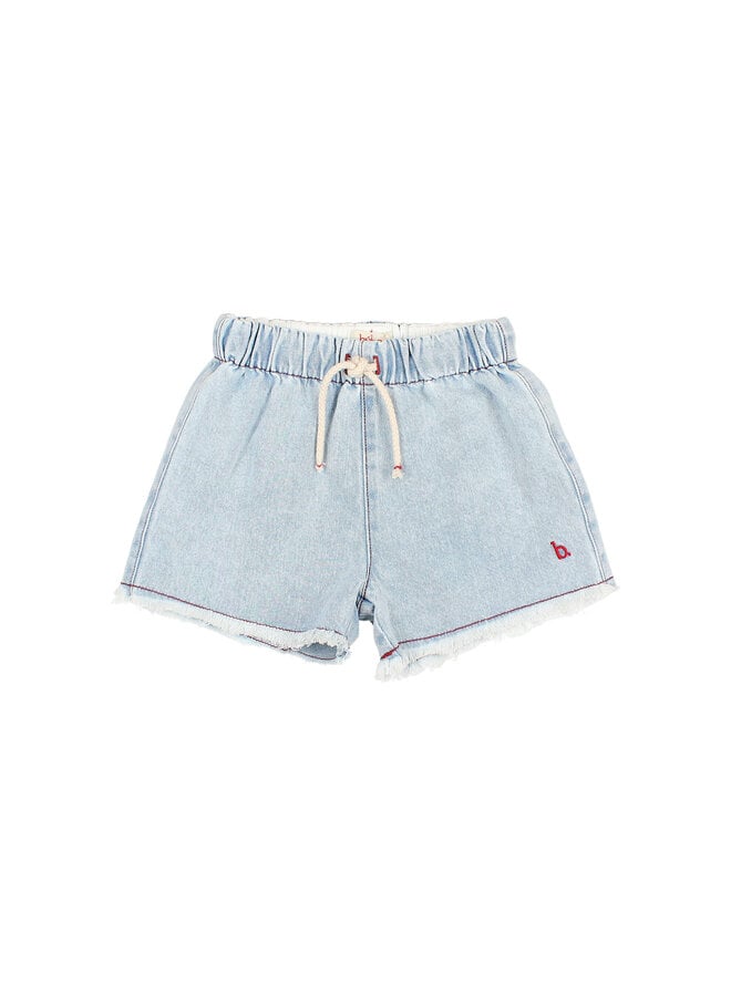 Denim Shorts - Denim Bleach - Buho