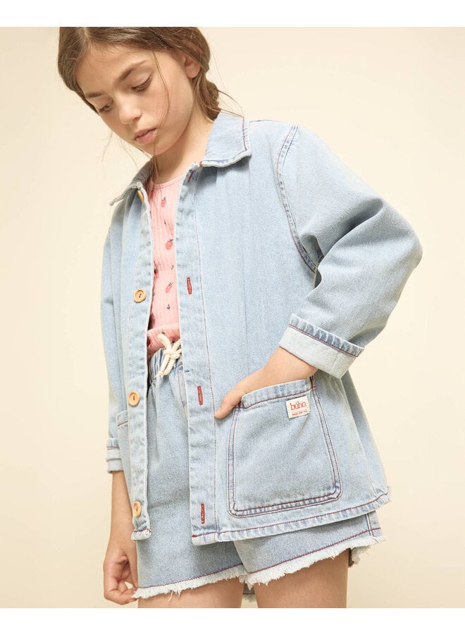 Denim Jacket - Denim Bleach - Buho