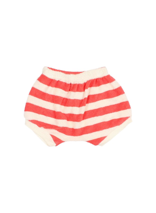 BB Terry Stripes Shorts - Coral - Buho