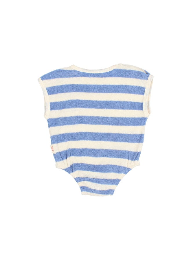 BB Terry Stripes Romper - Bluette - Buho