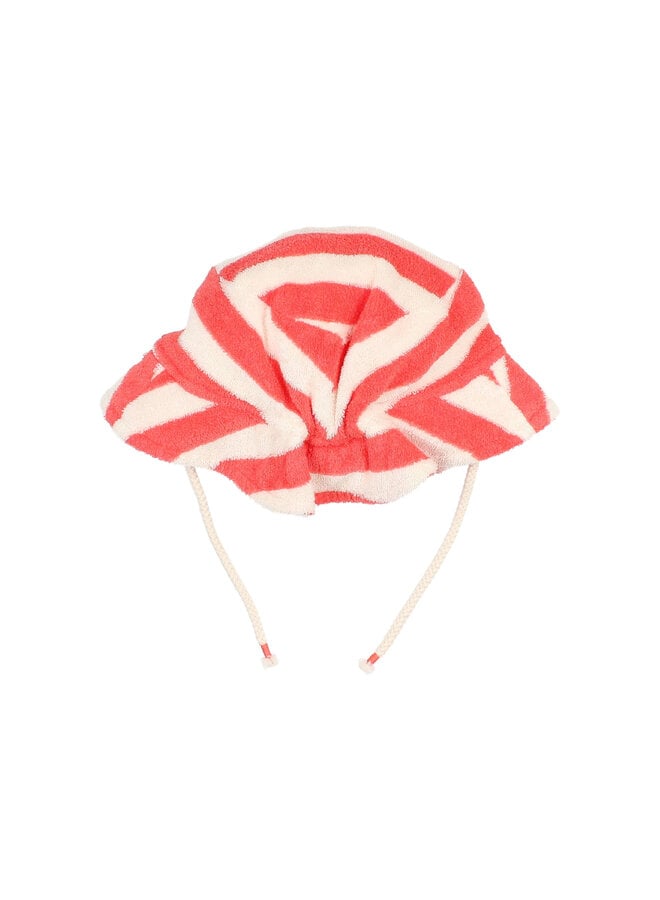 BB Terry Stripes Hat - Coral - Buho