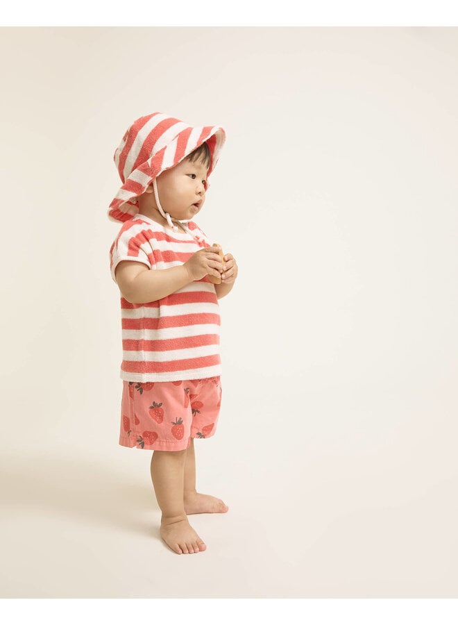 BB Terry Stripes Hat - Coral - Buho