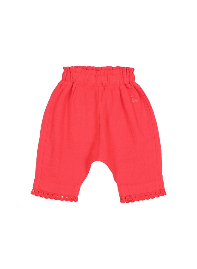 BB Cotton Lace Pants - Coral - Buho