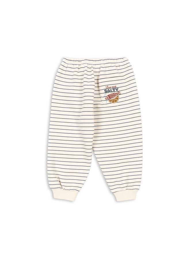 Amio Sweat Pants - Captains Blue/Antique White - Konges Slojd