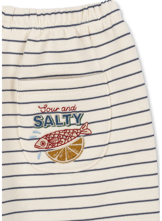 Amio Sweat Pants - Captains Blue/Antique White - Konges Slojd