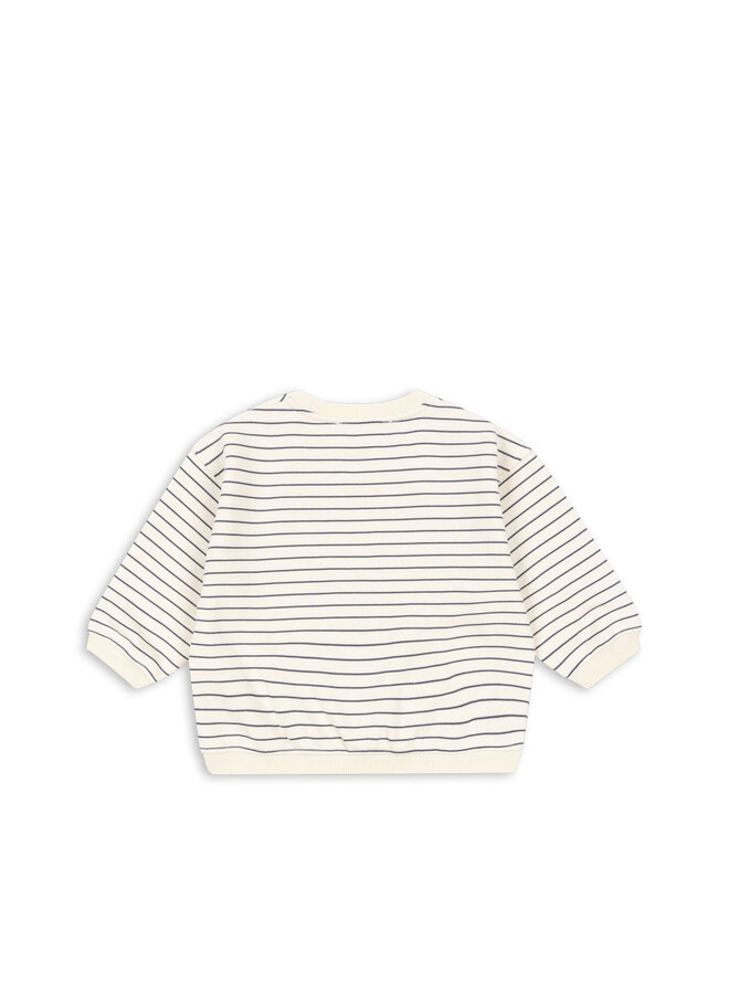 Amio Sweat Shirt - Captains Blue/Antique White - Konges Slojd