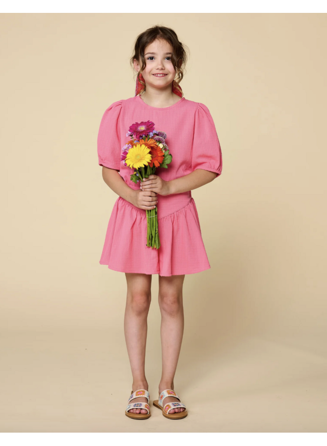 Puff Sleeve Blouse - Pink Limonade - Petit Blush