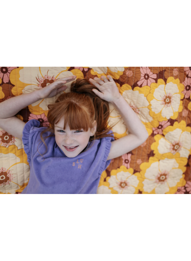 Towel Ruffle Top - Chalk Violet - Petit Blush