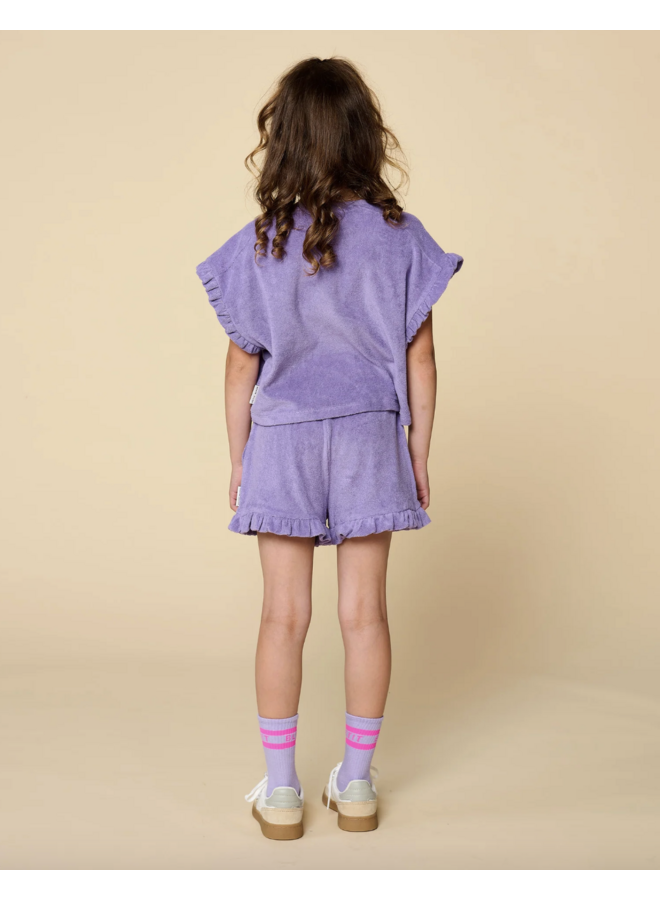 Towel Ruffle Top - Chalk Violet - Petit Blush