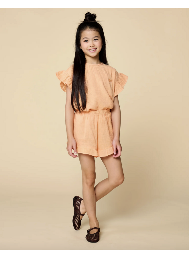 Luna Frill Short - Peach Cobbler - Petit Blush