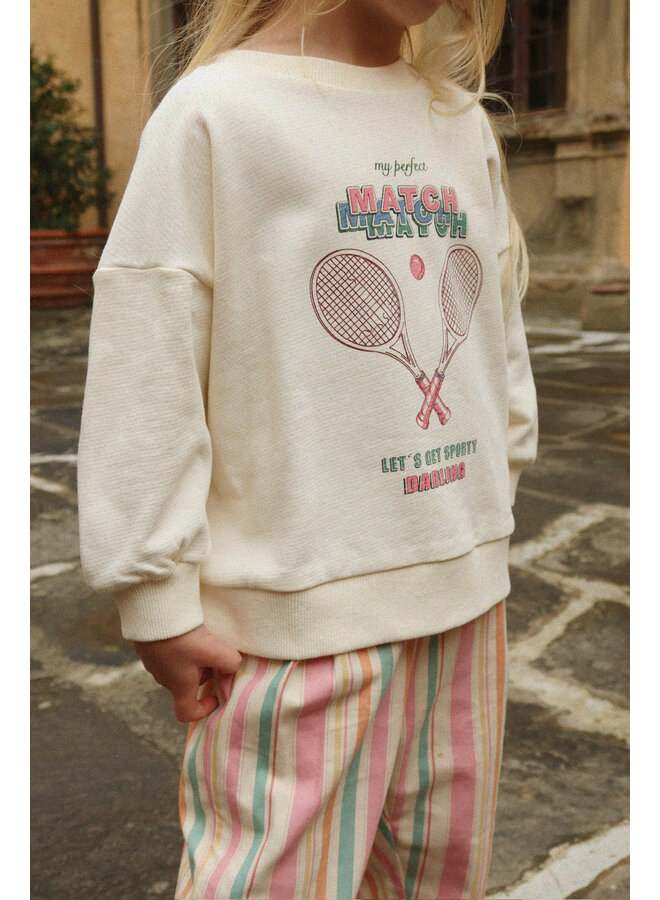 Loupy Lou Sweat Shirt - Buttercream - Konges Slojd