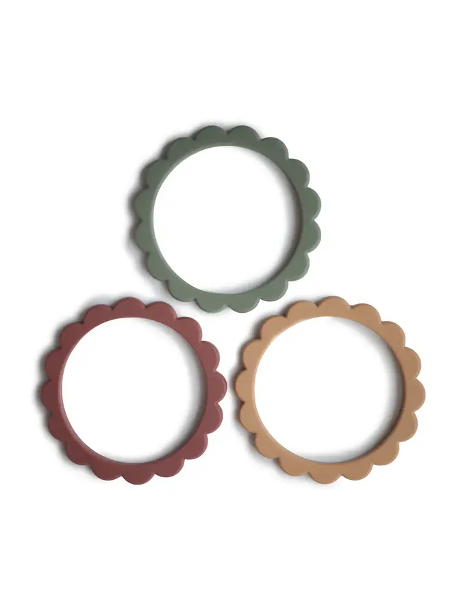 Flower Bracelet - Dried Thyme/Berry/Natural - Mushie