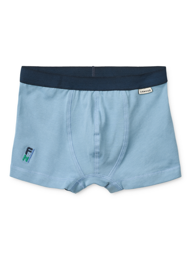 Marvin Boxers 3-Pack - Fun / Crisp white / beach blue / mix - Liewood
