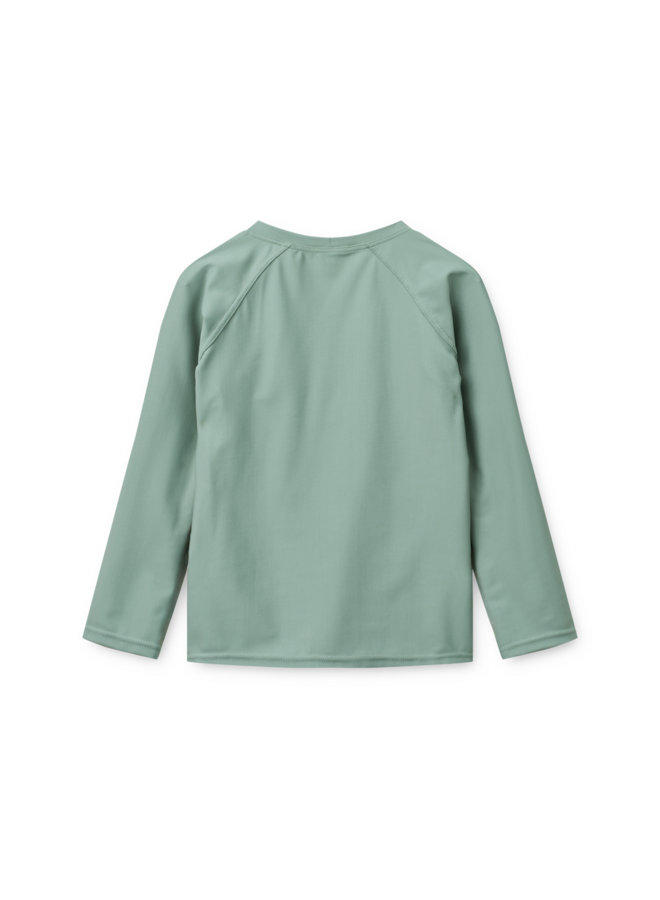 Noah Placement Longsleeve Swim Tee - It comes in waves / Peppermint - Liewood