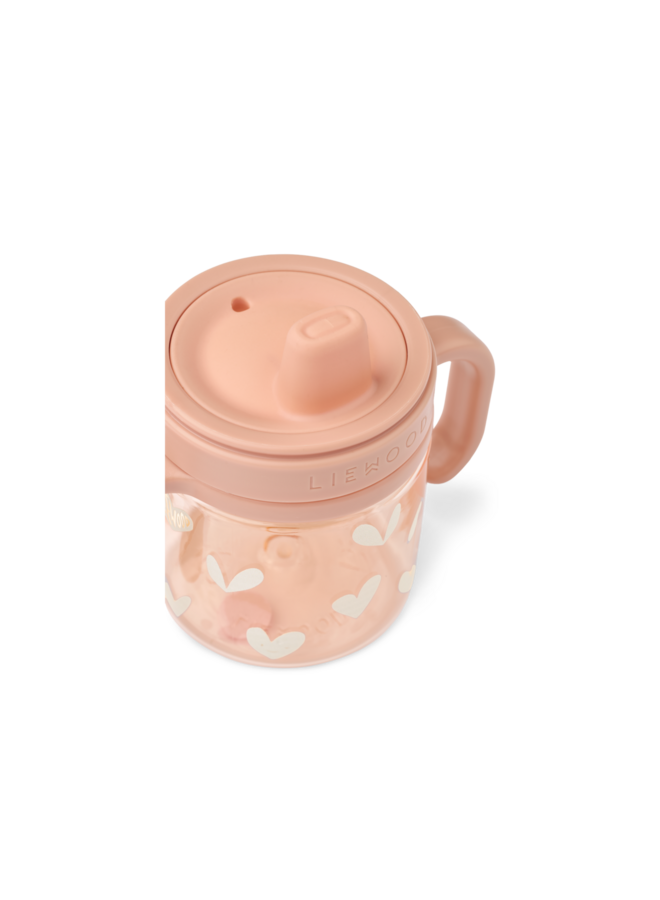 Kylo Tritan Sippy Cup 280ml - Sweethearts / Pale tuscany - Liewood