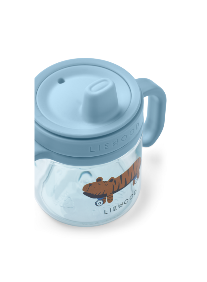 Kylo Tritan Sippy Cup 280ml - Fun / Beach blue - Liewood