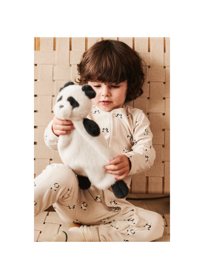 Roy Panda Cuddle Cloth - Sandy / Dark grey - Liewood