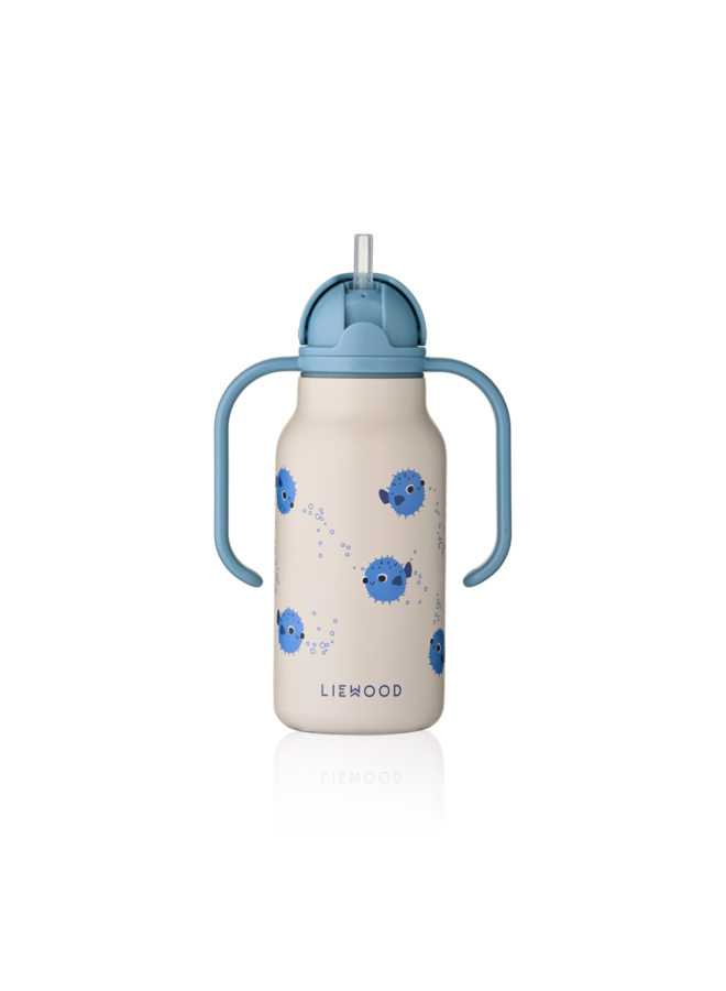 Kimmie Water Bottle 250 ml - Pufferfish / Sandy - Liewood
