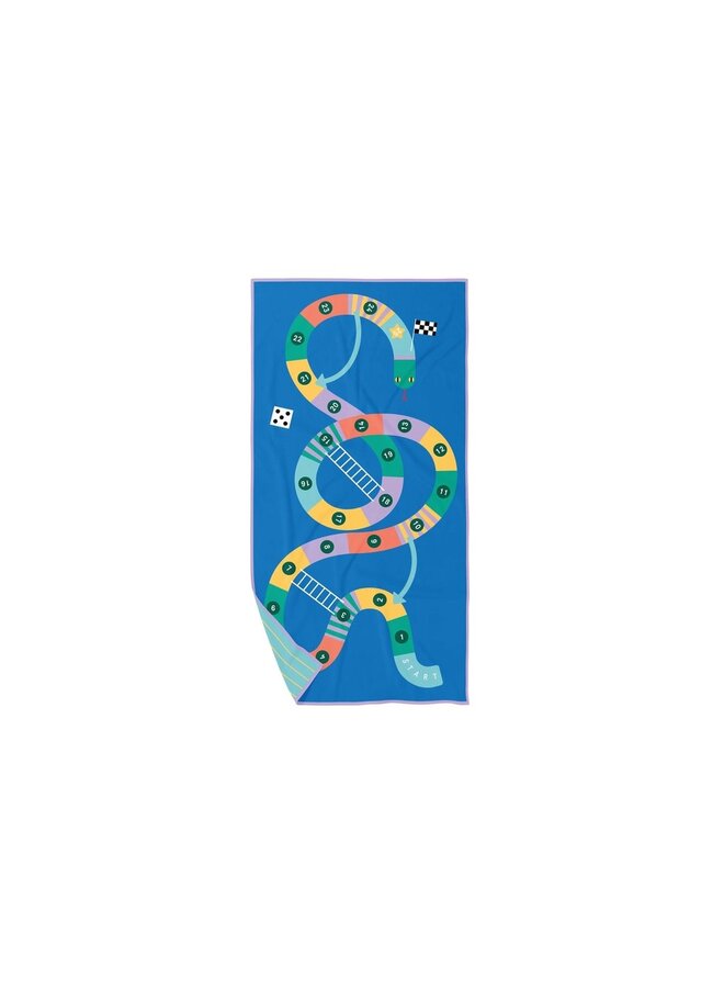 Playtowel M (140 X 70Cm) - Snakes & Ladders - Quut