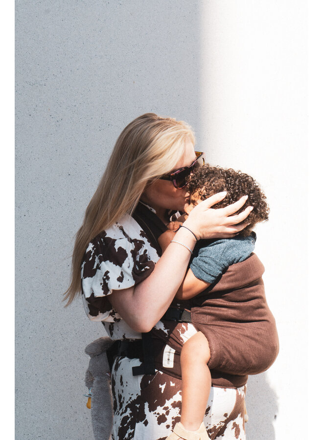 Draagzak Heiwa Linnen Cocoa - Monkose