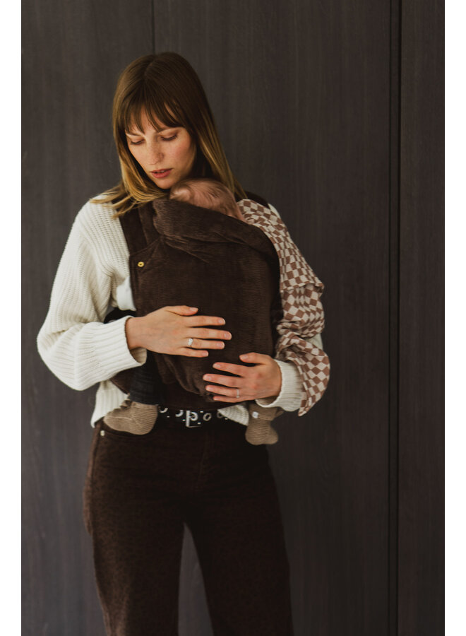 Draagzak Heiwa Corduroy Cocoa - Monkose