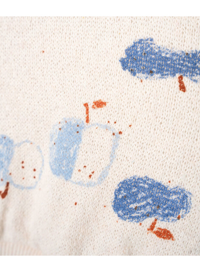 Jersey Sweater - Blue Apples - Play Up