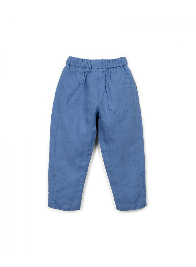 Linen Trousers - Ocean Blue - Play Up Junior
