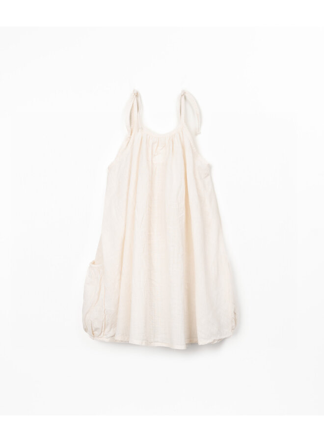 Woven Dress - White - Play Up Junior