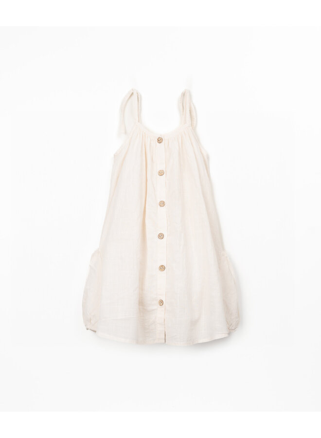 Woven Dress - White - Play Up Junior