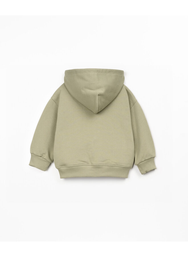 Zip Sweater Sage - Play Up Junior
