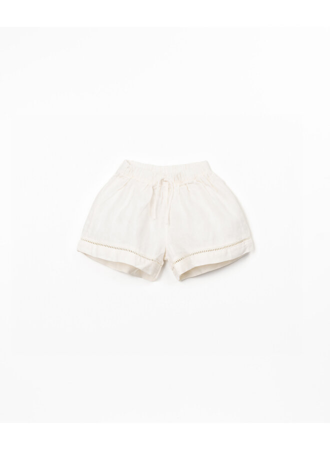 Linen Shorts - White - Play Up Junior