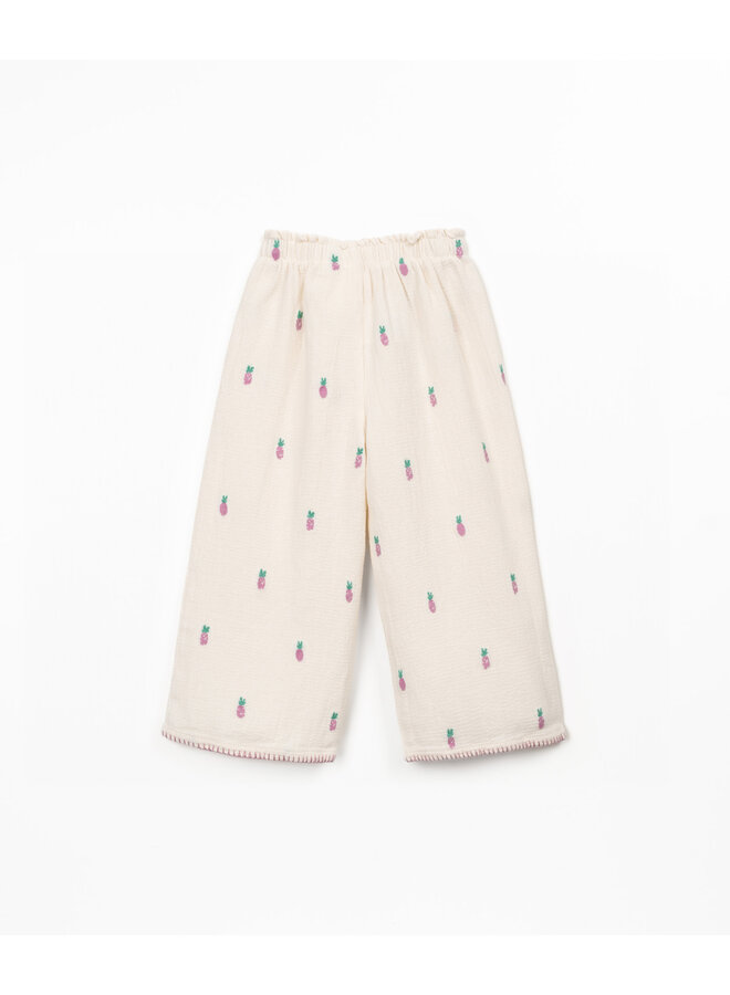 Woven Trousers - Purple Pineapple - Play Up Junior