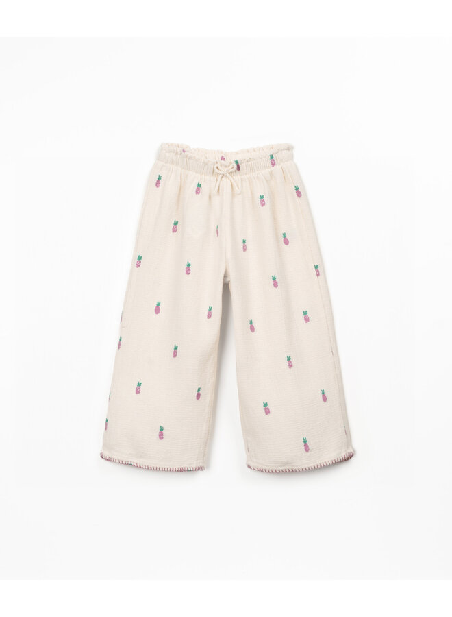Woven Trousers - Purple Pineapple - Play Up Junior