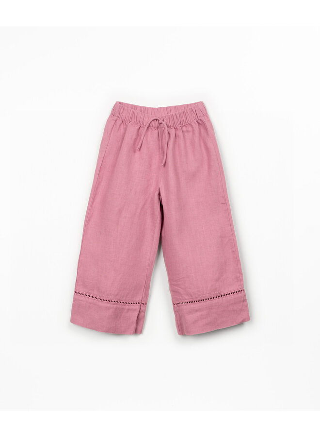 Linen Trousers - Dusty Rose - Play Up Junior