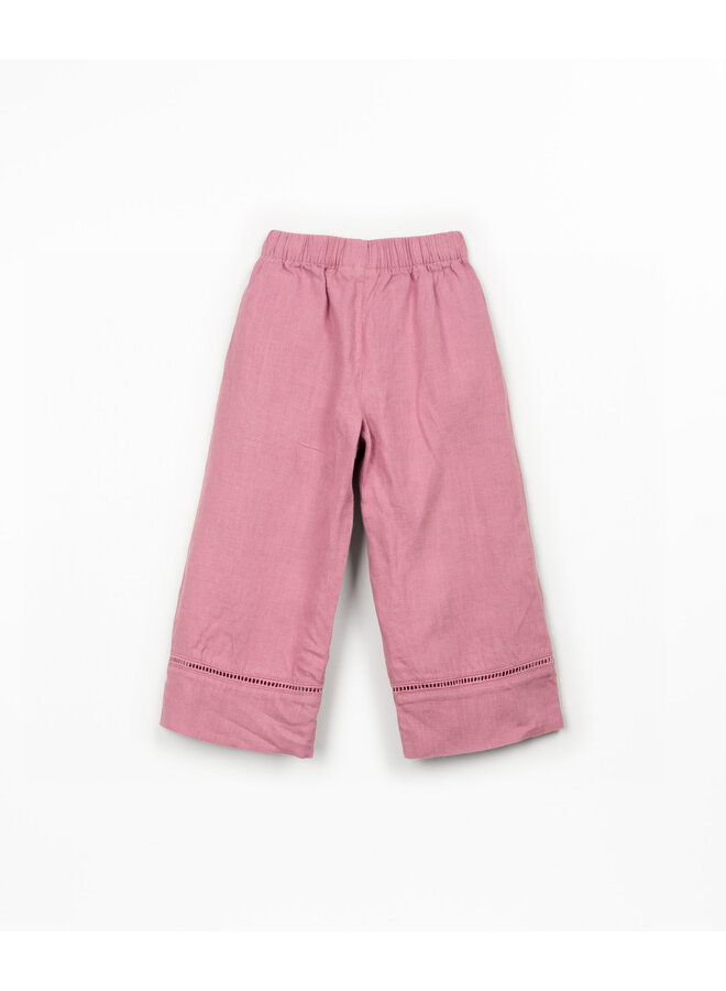 Linen Trousers - Dusty Rose - Play Up Junior