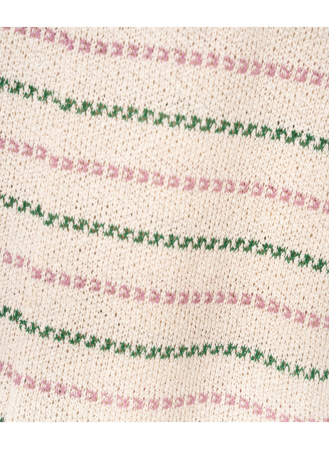 Striped Jumpsuit -  Green/Pink - Play Up Junior