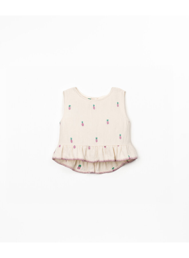 Woven Top - Purple Pineapple - Play Up Junior